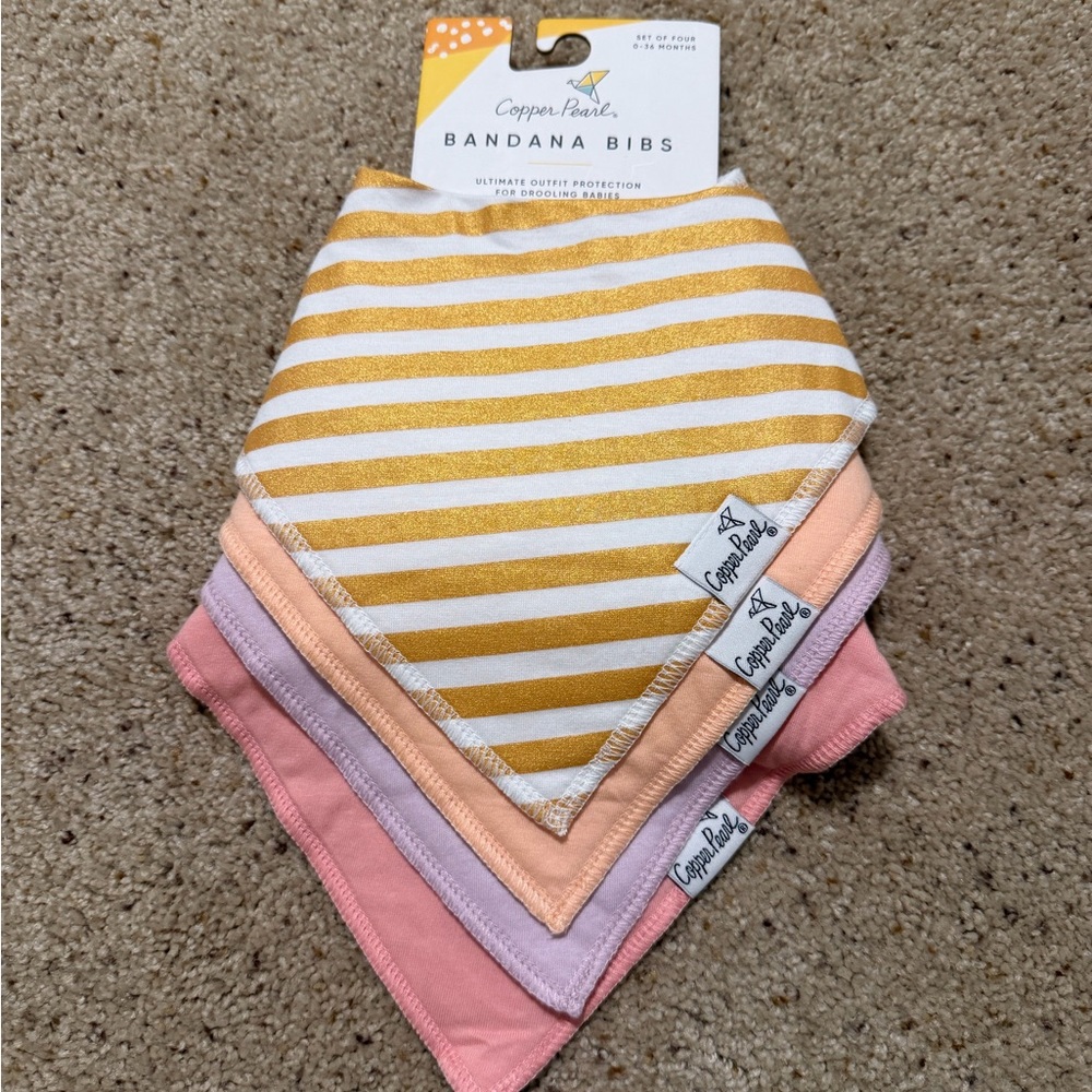 Copper Pearl Bandana Bibs - Sweetheart